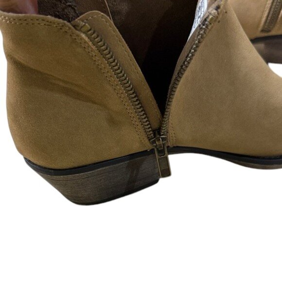 Rocket Dog Tan Suede Booties Women's Size 8 - Picture 3 of 9